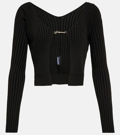 Jacquemus Jacquemus La Maille Pralù Longue logo cardigan