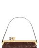 Jacquemus Jacquemus La Pochette Salon Croc Embossed Patent Leather Clutch - 1