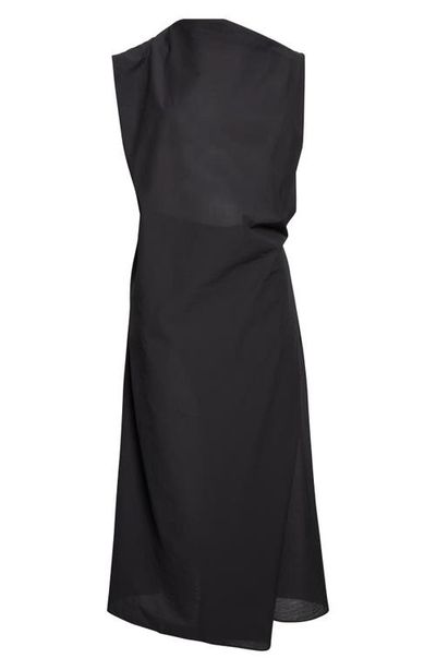 Jacquemus Jacquemus La Robe Drap Asymmetric Midi Dress