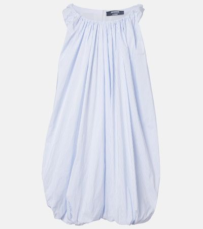 Jacquemus Jacquemus Lavande gathered striped midi dress