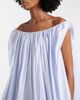 Jacquemus Jacquemus Lavande gathered striped midi dress - 4