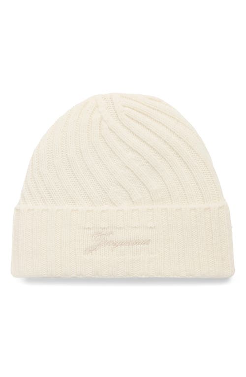 Jacquemus Jacquemus Le Bonnet Tourni Cashmere & Merino Wool Beanie