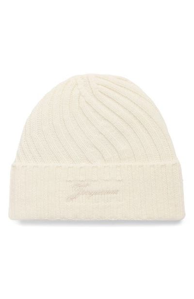 Jacquemus Jacquemus Le Bonnet Tourni Cashmere & Merino Wool Beanie