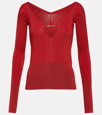 Jacquemus Jacquemus Le Haut Pralu off-shoulder sweater