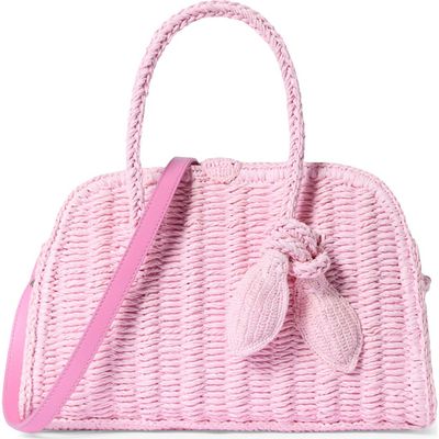 Jacquemus Jacquemus Le Petit Turismo Raffia Bowling Bag