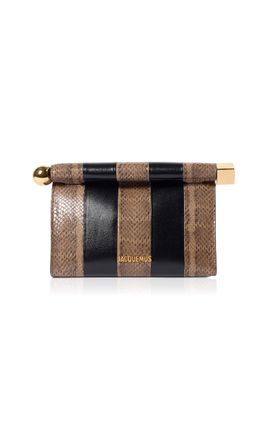 Jacquemus Jacquemus Le Sac Rond Carré MixedLeather Clutch