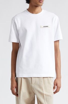 Jacquemus Jacquemus Le T-Shirt Grosgrain Cotton Logo T-Shirt