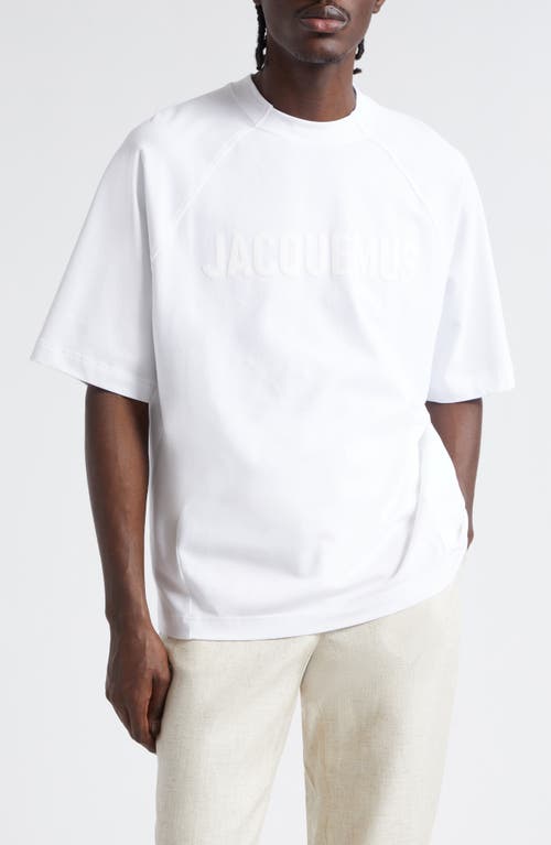 Jacquemus Jacquemus Le T-Shirt Typo Stretch Cotton Logo Graphic T-Shirt