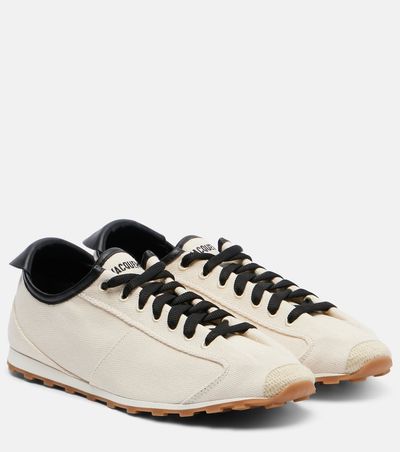 Jacquemus Jacquemus Leather-trimmed canvas sneakers