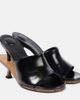 Jacquemus Jacquemus Les Doubles patent leather mules - 1