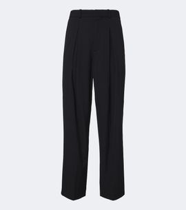 Jacquemus Jacquemus Losange pleated virgin wool wide-leg pants