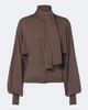 Jacquemus Jacquemus Losange tie-neck silk-blend cardigan - 1