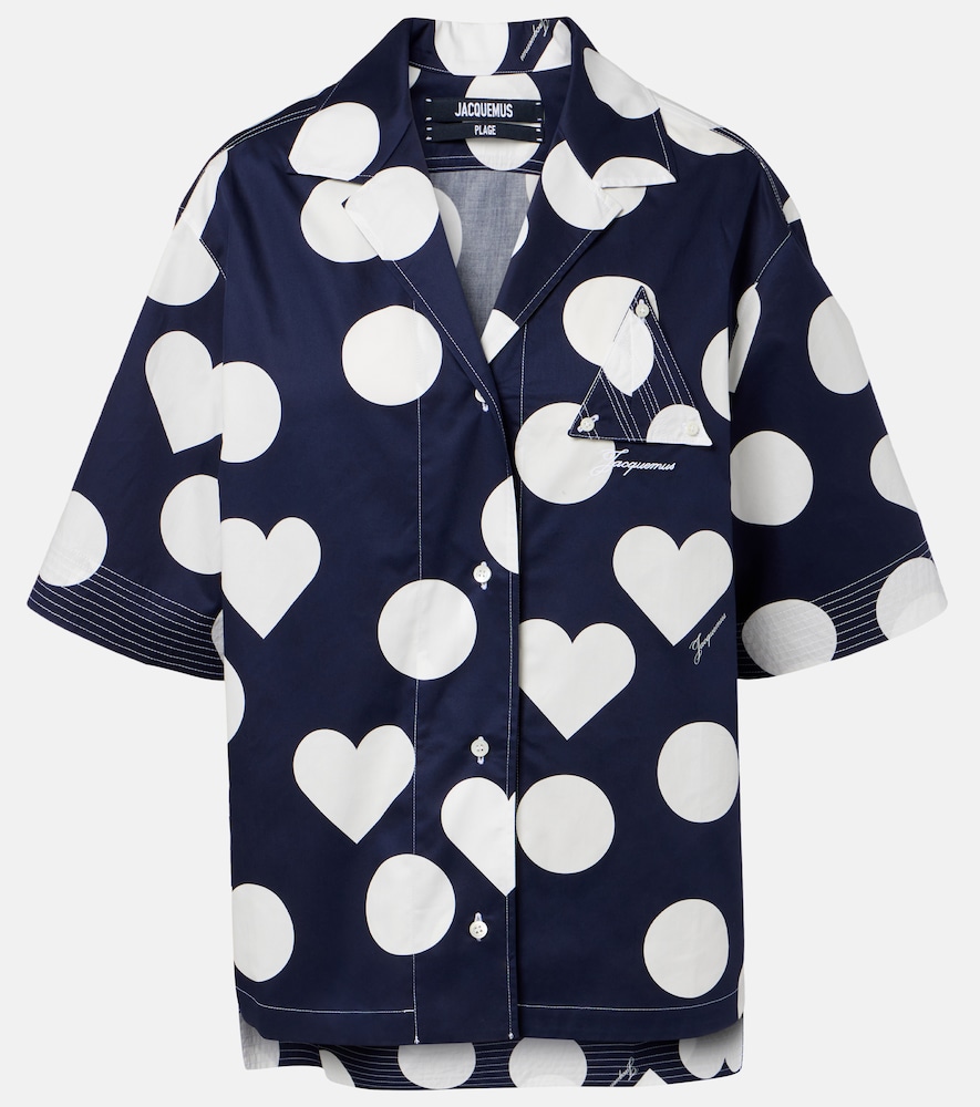 Jacquemus - Marin polka-dot cotton poplin shirt