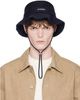 JACQUEMUS JACQUEMUS Navy 'The Artichaut' Bucket Hat - 1