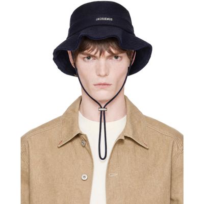 JACQUEMUS JACQUEMUS Navy 'The Artichaut' Bucket Hat