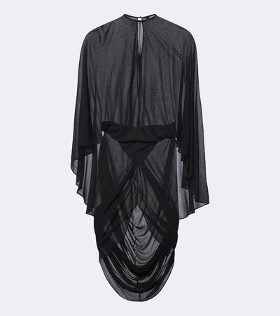 Jacquemus Jacquemus Noche sheer crêpe jersey midi dress