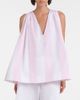 Jacquemus Jacquemus Norma striped cotton poplin top - 2