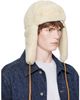 JACQUEMUS JACQUEMUS Off-White 'La Chapka' Shearling Hat - 2