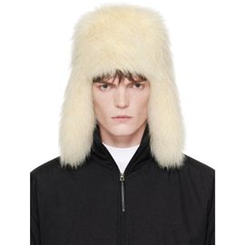 JACQUEMUS JACQUEMUS Off-White 'La grande Chapka' Faux-Fur Hat