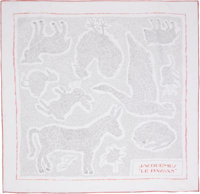 JACQUEMUS JACQUEMUS Off-White 'Le Paysan' Scarf
