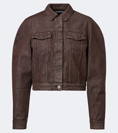 Jacquemus Jacquemus Ovalo cropped denim jacket