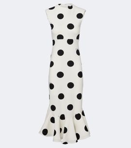 Jacquemus Jacquemus Palmier polka-dot jersey midi dress