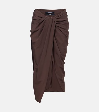 Jacquemus Jacquemus Paréo draped beach cover-up