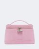 Jacquemus Jacquemus Petit Vanity croc-effect suede vanity bag - 1