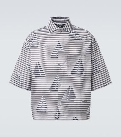 Jacquemus Jacquemus Plage striped cotton bowling shirt