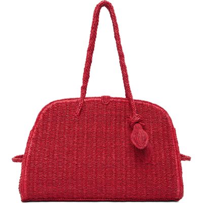 JACQUEMUS JACQUEMUS Red 'The raffia Turismo' Tote