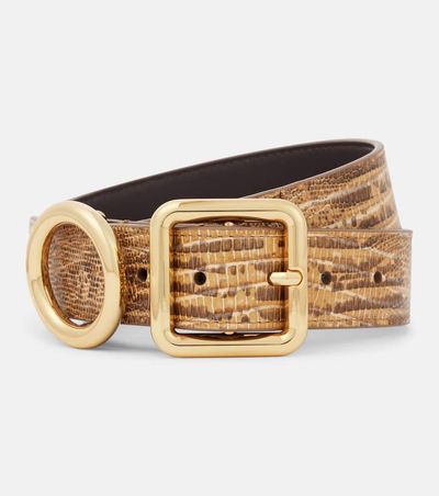 Jacquemus Jacquemus Regalo croc-effect leather belt