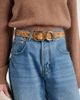 Jacquemus Jacquemus Regalo croc-effect leather belt - 2