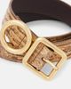 Jacquemus Jacquemus Regalo croc-effect leather belt - 3