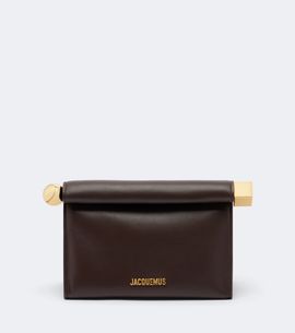 Jacquemus Jacquemus Rond Carré Small leather clutch