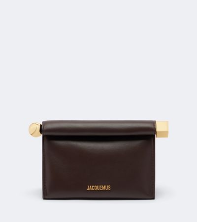 Jacquemus Jacquemus Rond Carré Small leather clutch