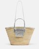 Jacquemus Jacquemus Soli Medium croc-effect raffia basket bag - 1