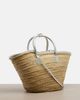 Jacquemus Jacquemus Soli Medium croc-effect raffia basket bag - 4
