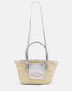 Jacquemus Jacquemus Soli Small croc-effect raffia basket bag - 1