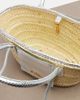 Jacquemus Jacquemus Soli Small croc-effect raffia basket bag - 3