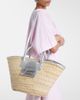 Jacquemus Jacquemus Soli Small croc-effect raffia basket bag - 7