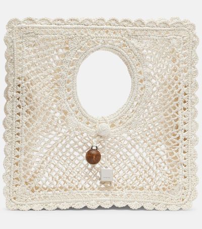 Jacquemus Jacquemus Spiaggia Small lace tote bag
