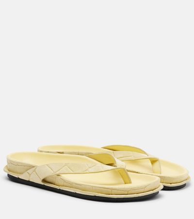 Jacquemus Jacquemus Tatanes suede thong sandals