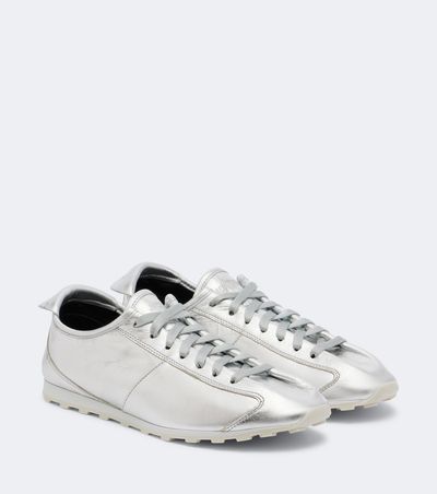 Jacquemus Jacquemus Tennis metallic leather sneakers