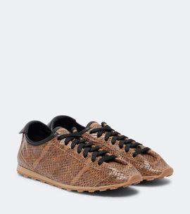 Jacquemus Jacquemus Tennis snake-effect leather sneakers