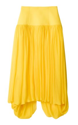 Jacquemus Jacquemus The Alta Bubble Hem Midi Skirt