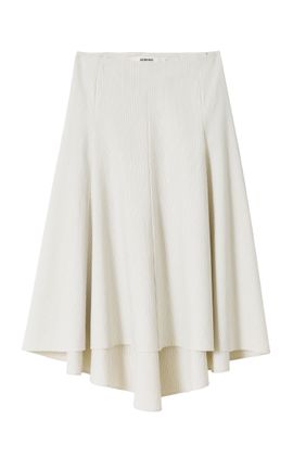 Jacquemus Jacquemus The Calisson HighLow Cotton Midi Skirt