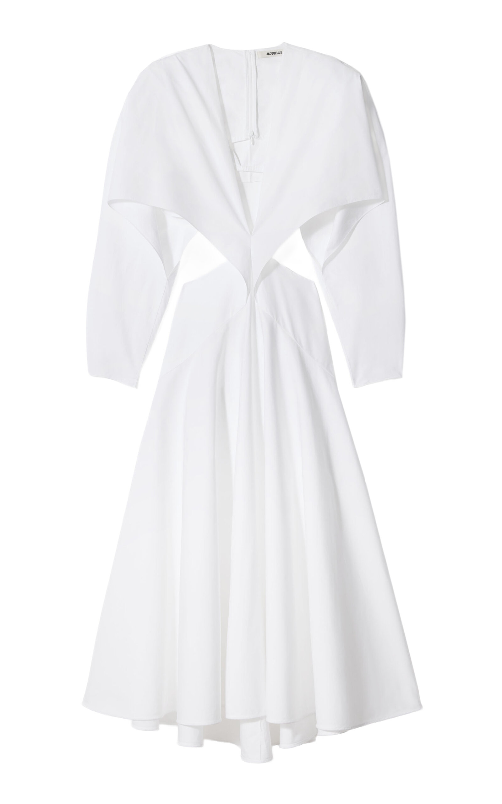 Jacquemus Jacquemus The Canari Cutout Cotton Midi Dress