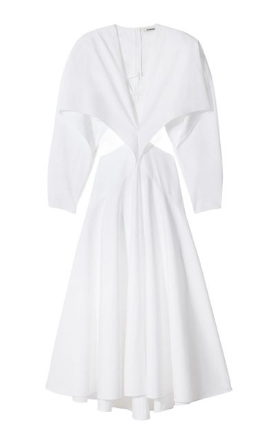 Jacquemus Jacquemus The Canari Cutout Cotton Midi Dress