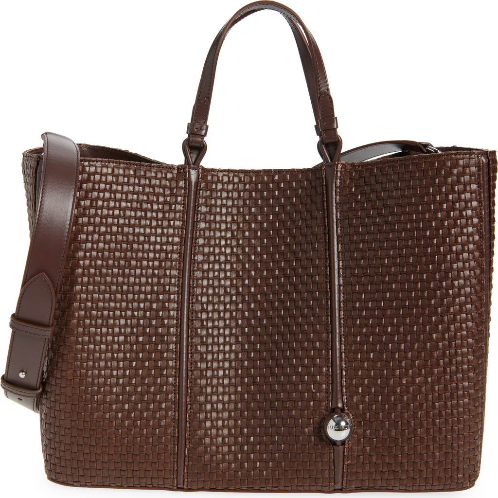 Jacquemus Jacquemus The Marino Woven Faux Leather Horizontal Shopper Bag