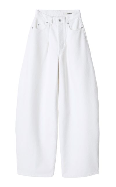 Jacquemus Jacquemus The Ovalo MidRise Denim BarrelLeg Jeans